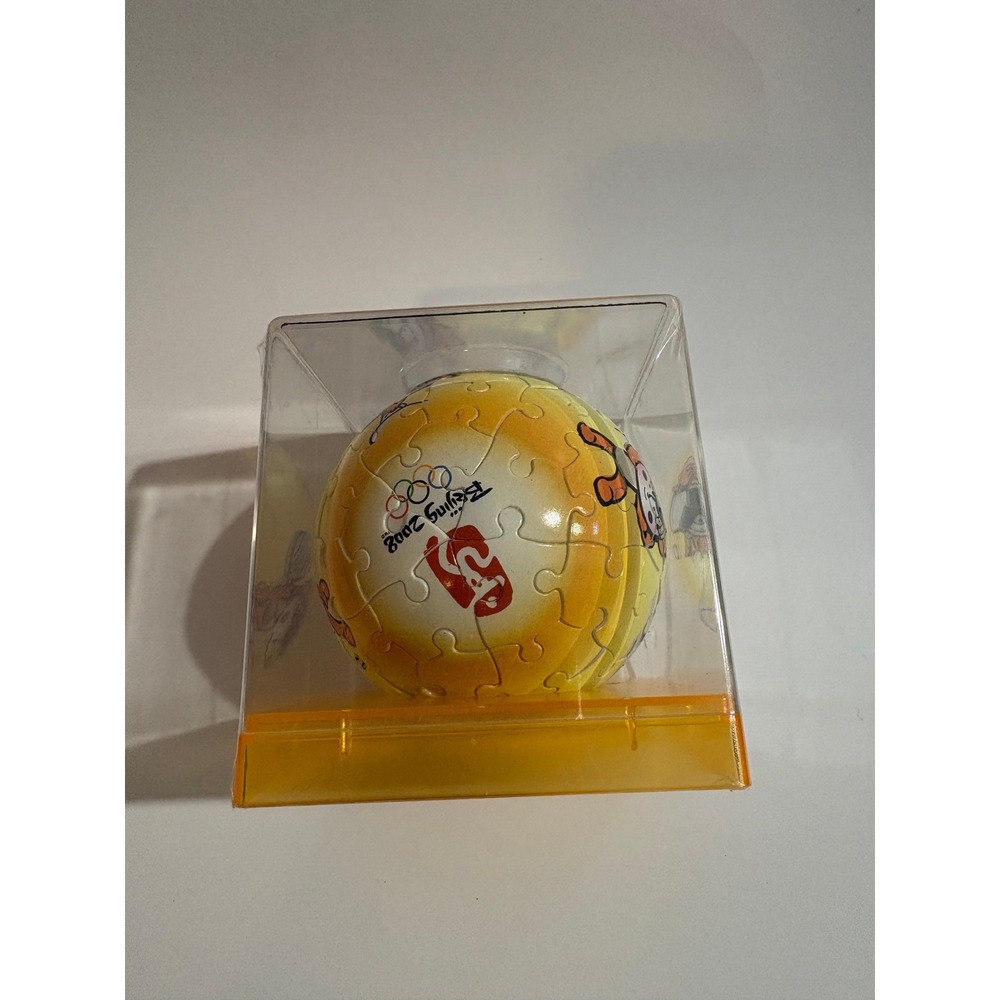 NEW Beijing 2008 Olympics Yingying Mascot 3D Sphere Puzzle Ball‎ w Display Case
